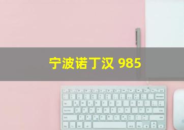 宁波诺丁汉 985